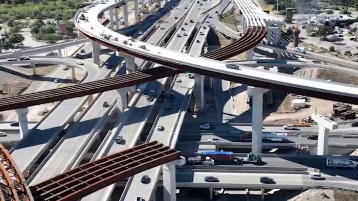 First flyover ramp at Loop 1604, I-10 interchange on Northwest Side is ...