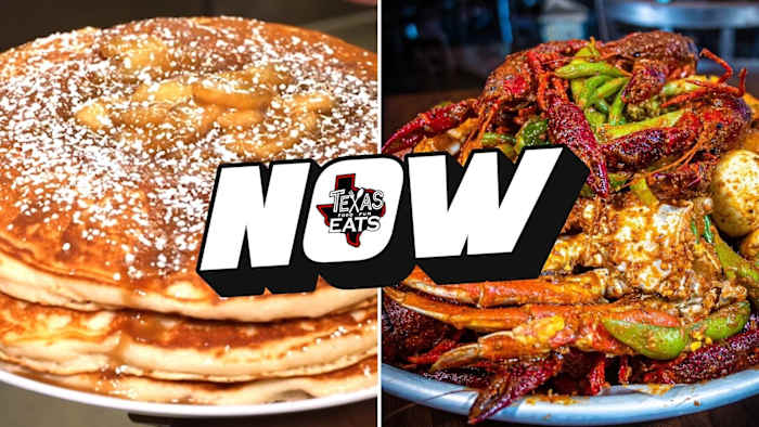 Texas Eats NOW: GIGANTIC Pancakes, demi-glace burgers, Cajun seafood and delicious duck