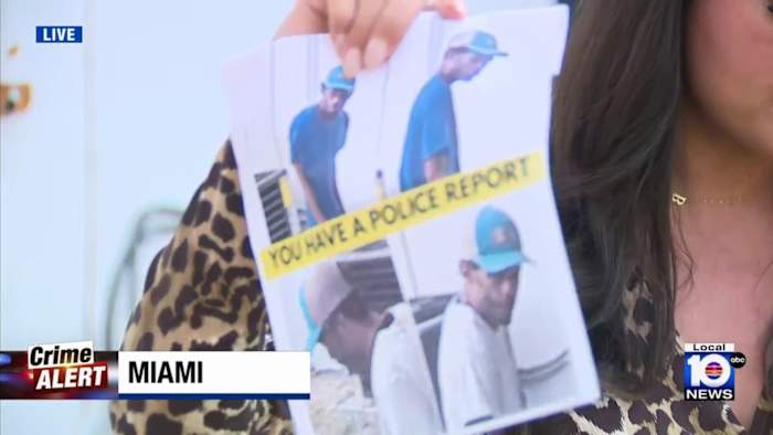 Surveillance video shows man wanted for theft in Miami