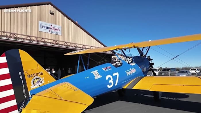 San Antonio veteran celebrates 101st birthday flying on restored World War II airplane