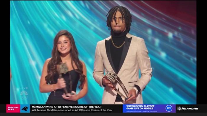 Varsity 4: Mandarin star WR Brysen Wright awarded NFL FLAG Player of Year on stage at NFL Honors