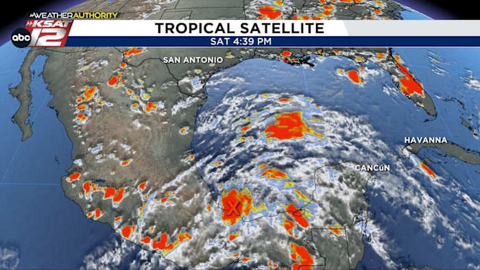 Tropical Depression Two in Gulf of Mexico