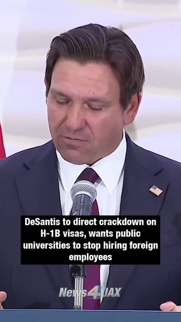 DeSantis Orders Universities to End H‑1B Hiring