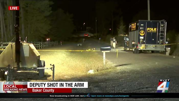 Baker County man found fatally shot in home, deputy shot, taken to hospital with non-life-threatening injuries