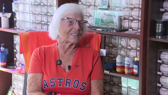 At 89, this Houston Astros Superfan isn’t slowing down