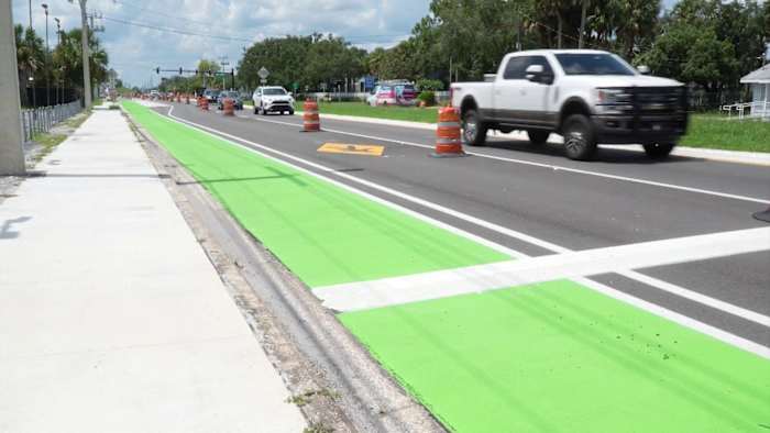 Seminole County commissioners question FDOT adding green bike lanes