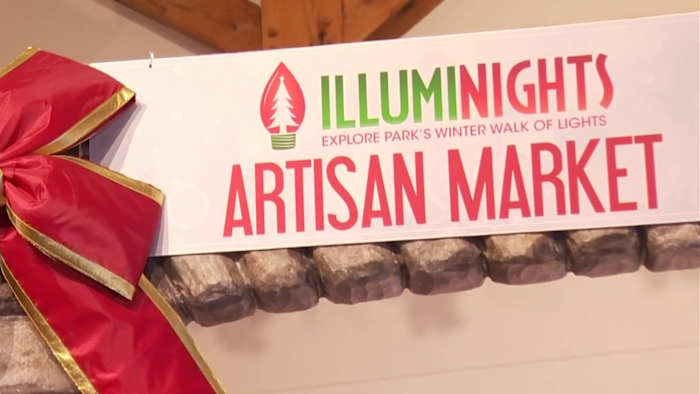 Local artisan market shines alongside Illuminights at explore Park