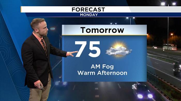 Evening weather for February 8