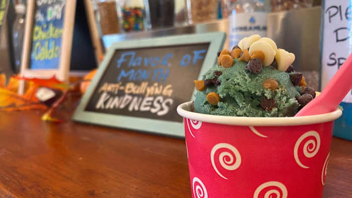 Help stomp out bullying with teal cookie dough