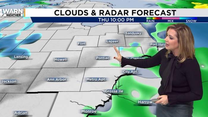 Rapidly changing weather conditions ahead with rain, snow heading to Metro Detroit