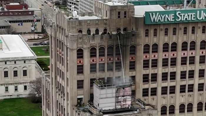 Wayne State University building evacuated after equipment fire sends smoke across Detroit