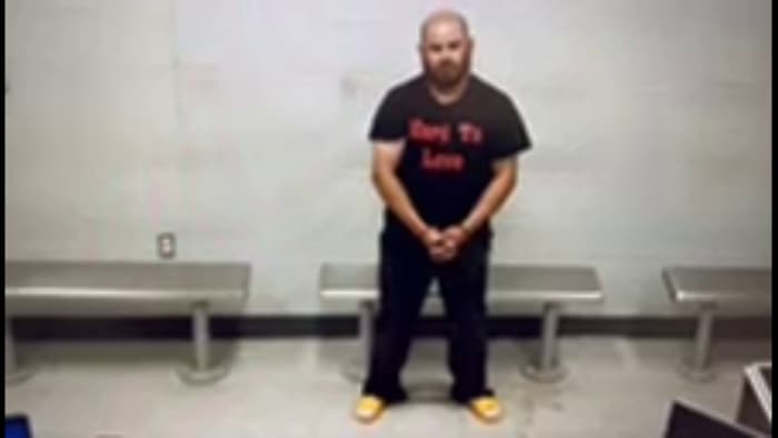 Video shows man accused of shooting SAPD officers going before Bexar