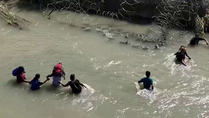 Judge orders Texas to move a floating barrier thats used to deter ...