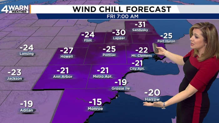 Winter blast from extreme cold to more snow heading to Metro Detroit -- What to know