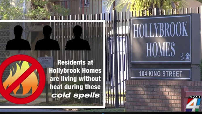 Residents at Jacksonville housing complex voice concerns amid plummeting temperatures; ‘we have no heat’