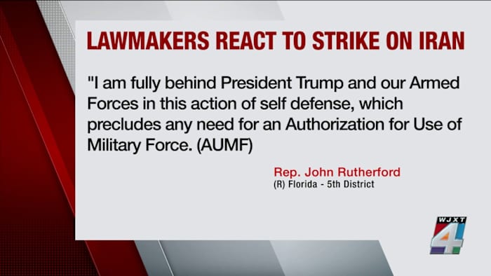 Florida and Georgia lawmakers react as U.S. strikes on Iranian nuclear sites Florida and Georgia lawmakers react as U.S. strikes on Iranian nuclear sites