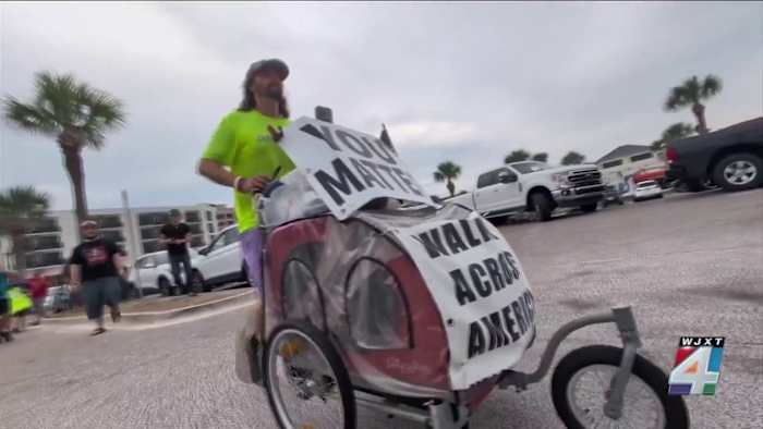 Walking testimony: Orange Park man completes 3rd cross-country trek on inspiring journey from addiction to advocacy