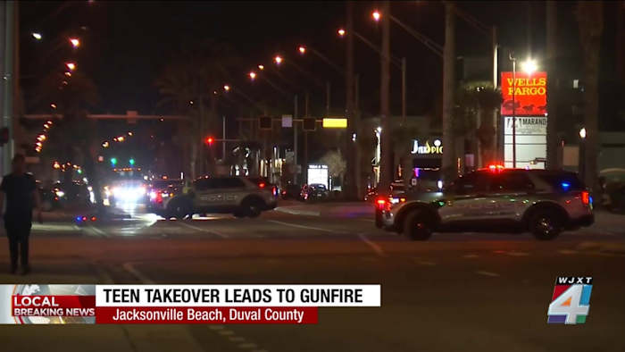 Jacksonville Beach Police say 3 adults, 1 juvenile shot during ‘takeover’ event