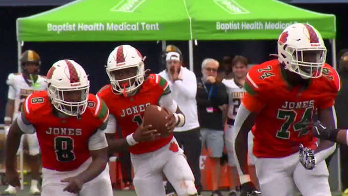 Jones High School falls short in Class 4A football state championship