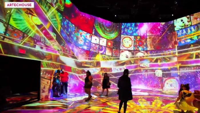 Experience immersive art and technology at Artechouse in the Heights.