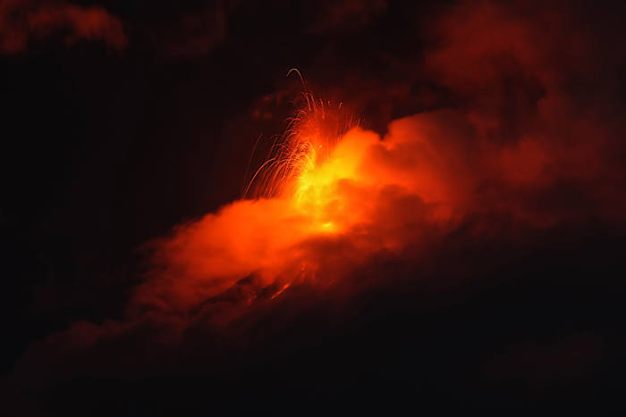 Image linked from the original feed: Fuego volcano activity that triggered evacuations in Guatemala is decreasing, but risks remain