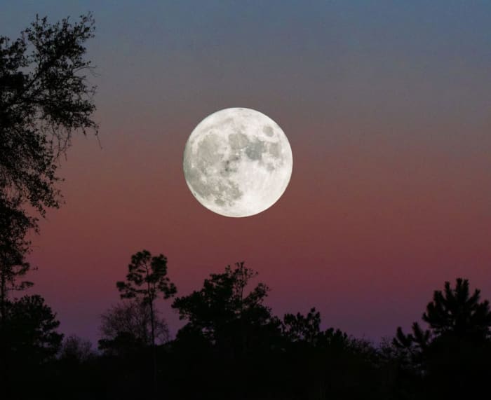 La «luna lobo» llena de enero ilumina el cielo el jueves