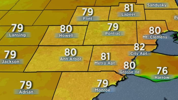 More hot temperatures arriving in Metro Detroit as temps could reach over 80 degrees in April