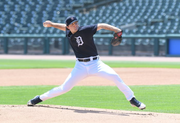 Tigers top prospect Casey Mize taken out of start with possible injury