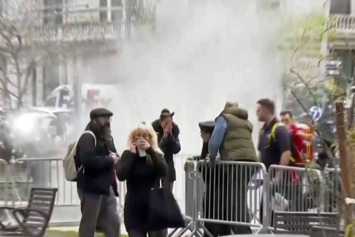 Live video of man who set himself on fire outside court proves challenging for news organizations