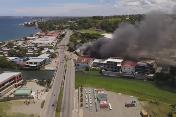 Protesters defy government lockdown order in Solomon Islands