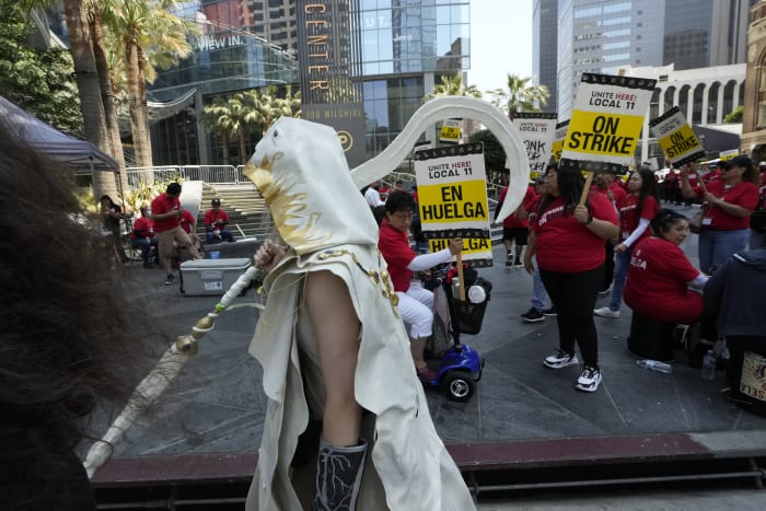 Workers Strike At Major Southern California Hotels Over Pay And Benefits