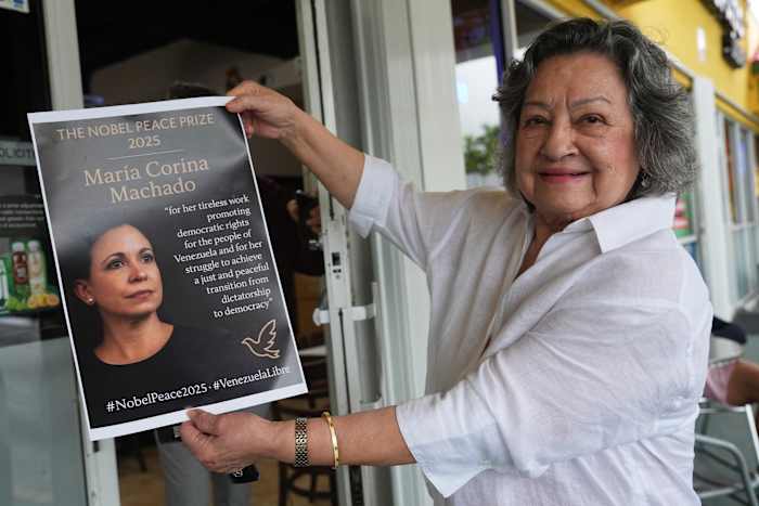 A look at how Venezuelans in the US are reacting to Maria Corina Machado's Nobel Prize win