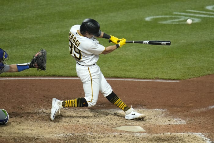 Yankees rally in the ninth to slip past the Pittsburgh Pirates 7-5 on  Roberto Clemente Day