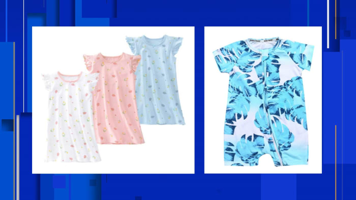 2 children’s pajamas sold on Amazon recalled due to burn risks - WJXT News4JAX