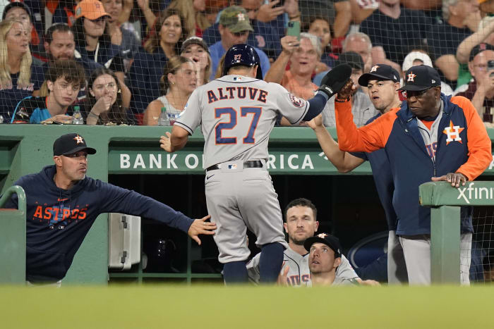 Astros romp past Dodgers for 1st title