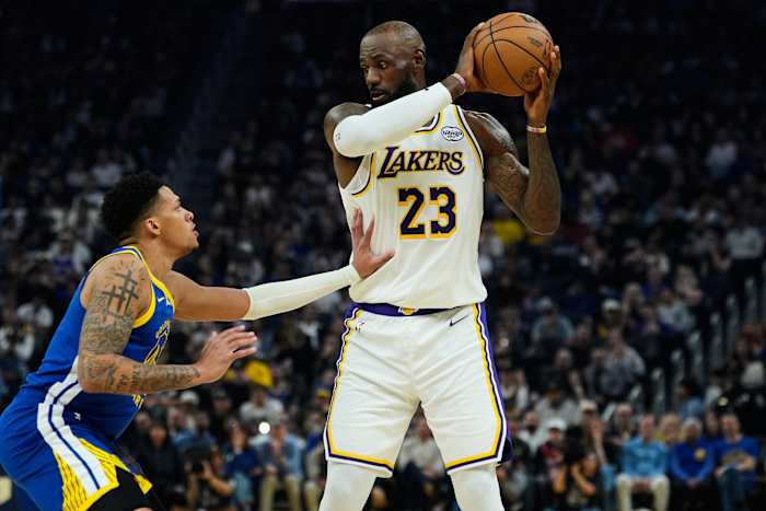 LeBron James’ 11-year-old daughter Zhuri has a fun shootaround with father before game with Warriors