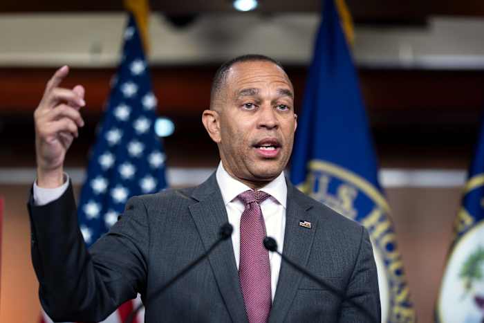 Image linked from the original feed: House Democratic leader Hakeem Jeffries kicks off 100 days till midterms with affordability agenda
