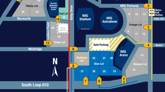 Here’s how to navigate the parking lots at NRG Stadium for the Texans