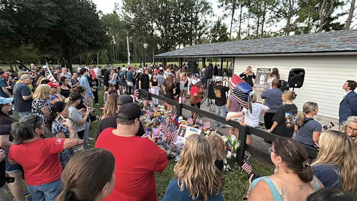 Thousands of Northeast Florida students, community members pour out support for Charlie Kirk at vigil Thousands of Northeast Florida students, community members pour out support for Charlie Kirk at vigil