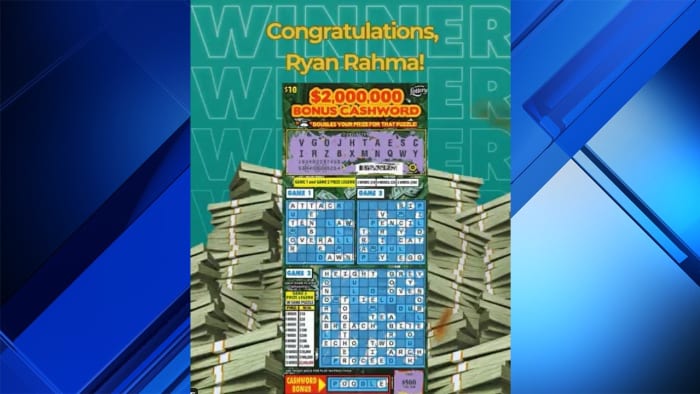 Miami man wins  million playing Florida Lottery scratch-off game