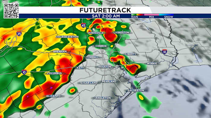 Houston goes from scattered to widespread storms Friday to Saturday