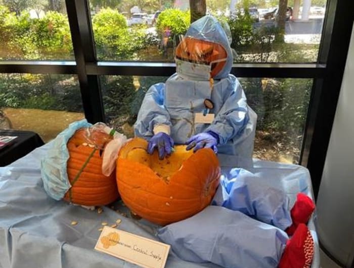 Baptist Health System staff gets in spooky spirit with pumpkin ...