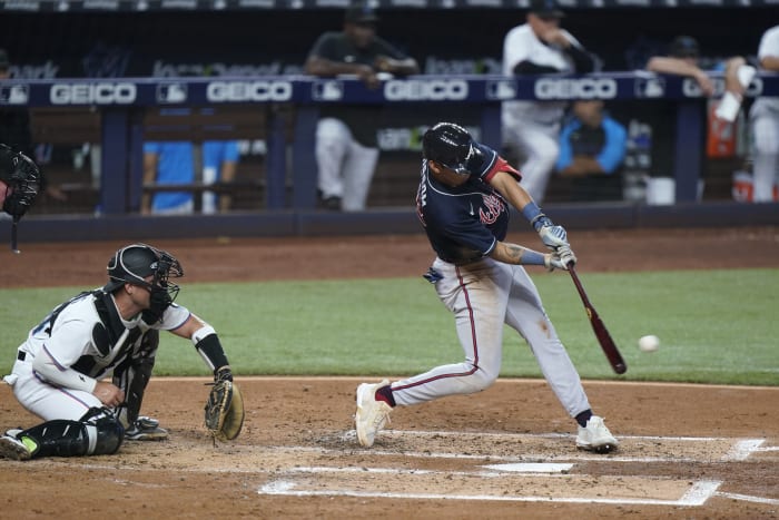 Prospect Grissom homers in debut, Braves beat Red Sox 8-4