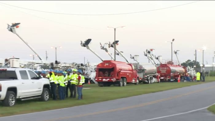 Here’s how Florida linemen work to restore power lost during a hurricane