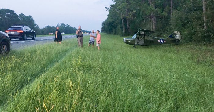 Small Plane Pilot Makes Emergency Landing On I 10 In Florida