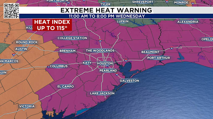 Image linked from the original feed: Houston reaches 100° for the first time this year!