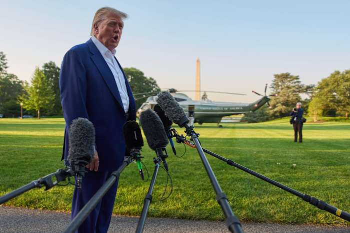 Trump arrives in the Netherlands for NATO summit