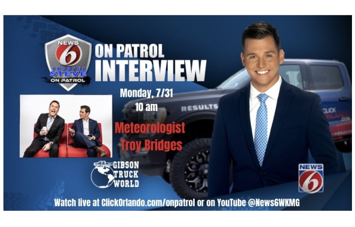 WATCH LIVE at 10 a.m.: Ride along! Troy Bridges joins Trooper Steve on Patrol