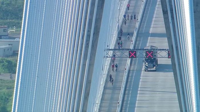 Gordie Howe International Bridge's multi-use path reaches temporary capacity on U.S. side