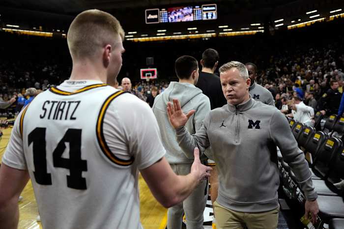 Dusty May praises Iowa crowd as Michigan basketball finishes unbeaten in historic Big Ten road slate